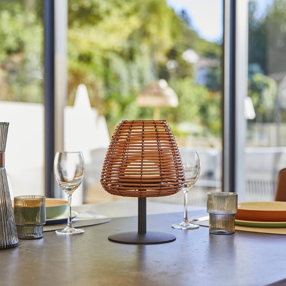 Lampe de table sans fil STANDY MINI BOHEME H25cm