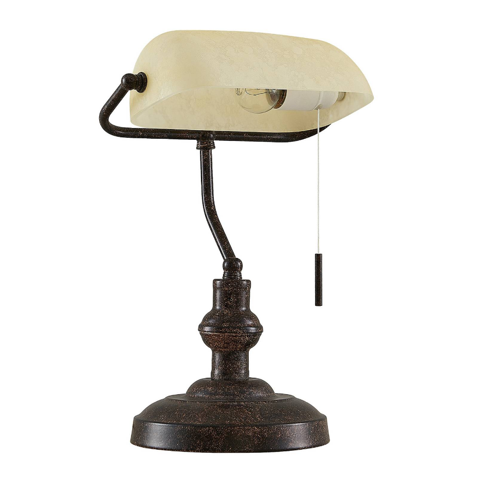 Lampe à poser en métal antique, Profina
