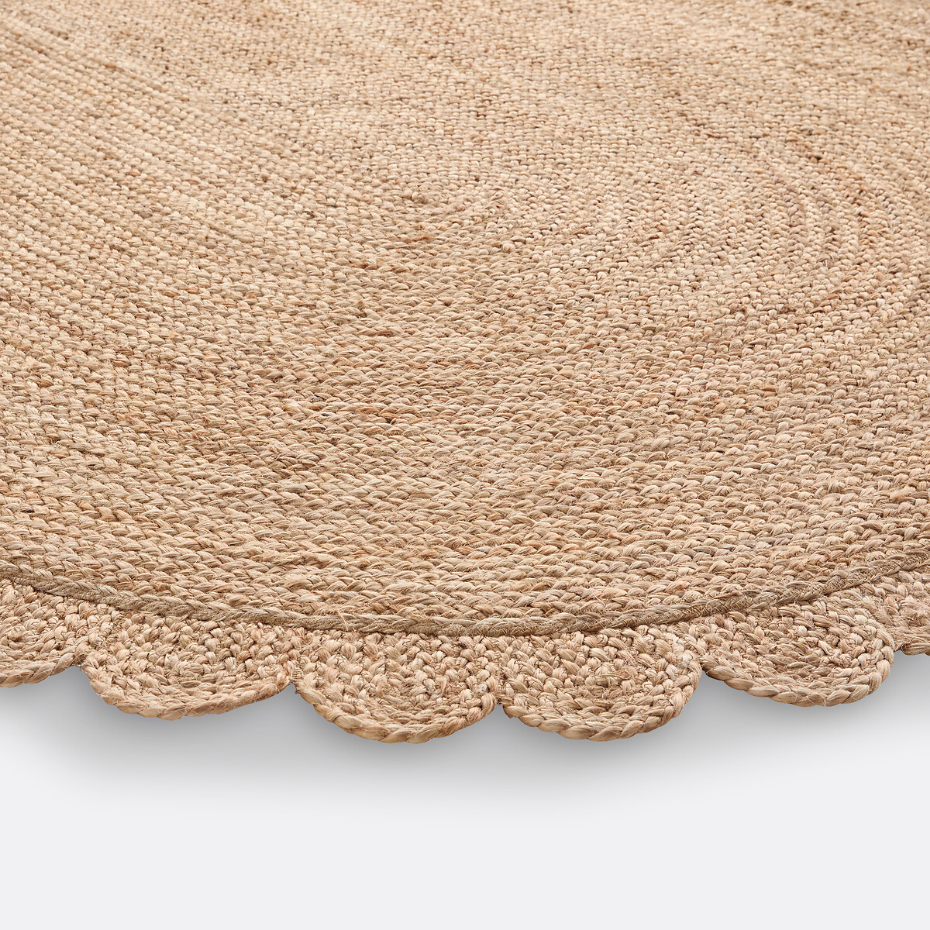 Tapis ovale jute, Aftas