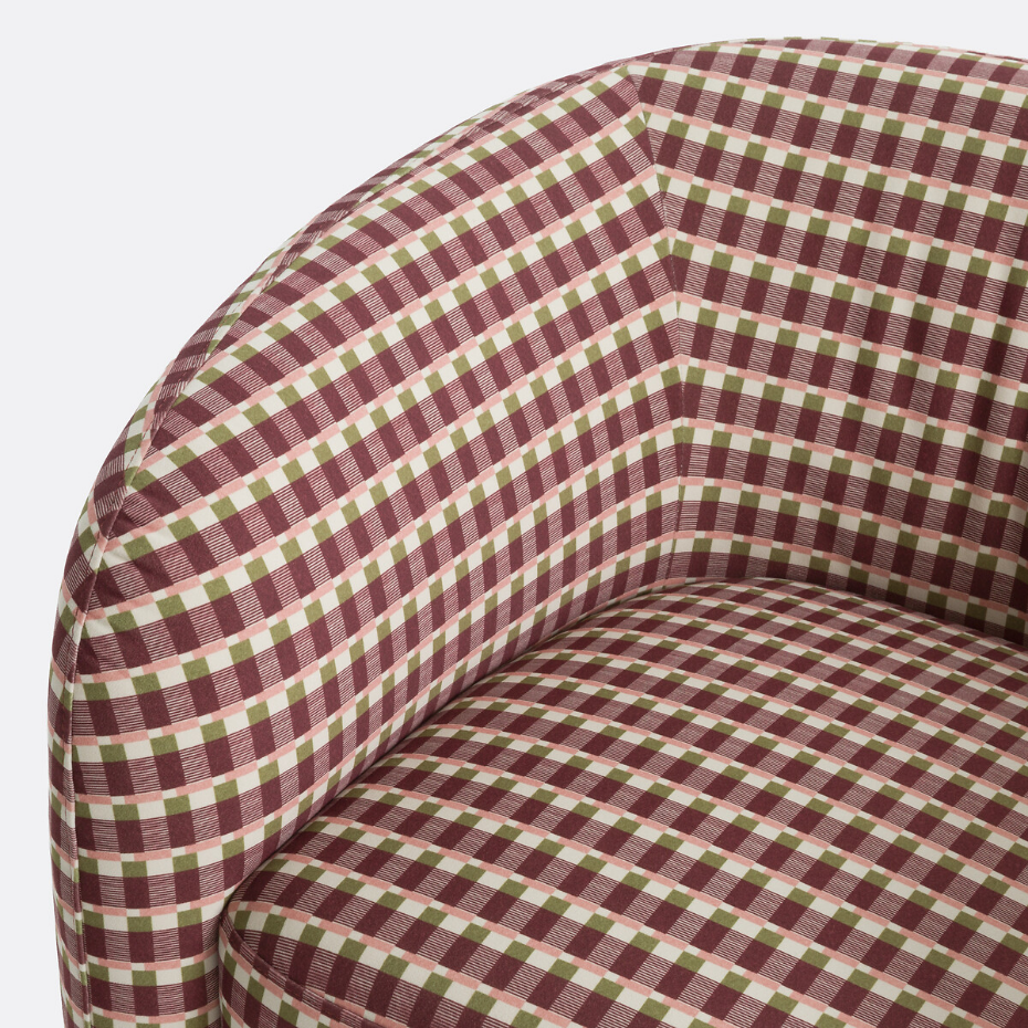 Fauteuil, 1 place, imprimé motif géométrique, LANDINE