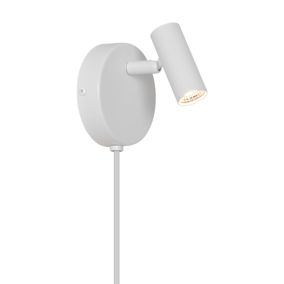 Applique murale Omari Round  Métal Noir ,  H. 12 - IP20 - LEDModule /  Nordlux Intérieur