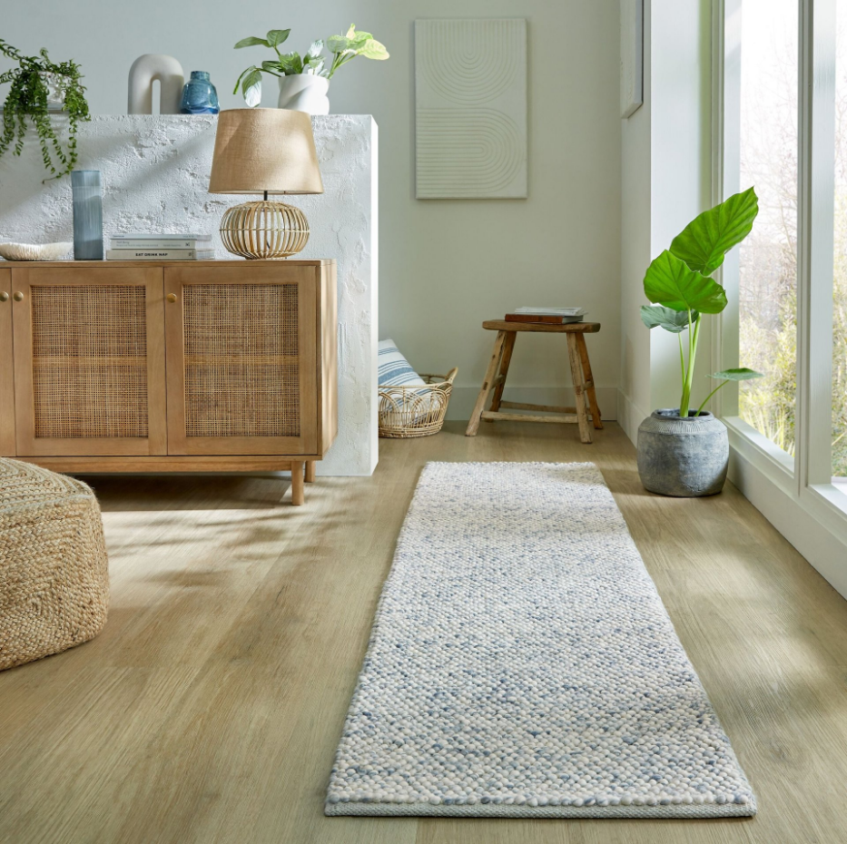 Tapis laine bouclée de couloir MINERALS