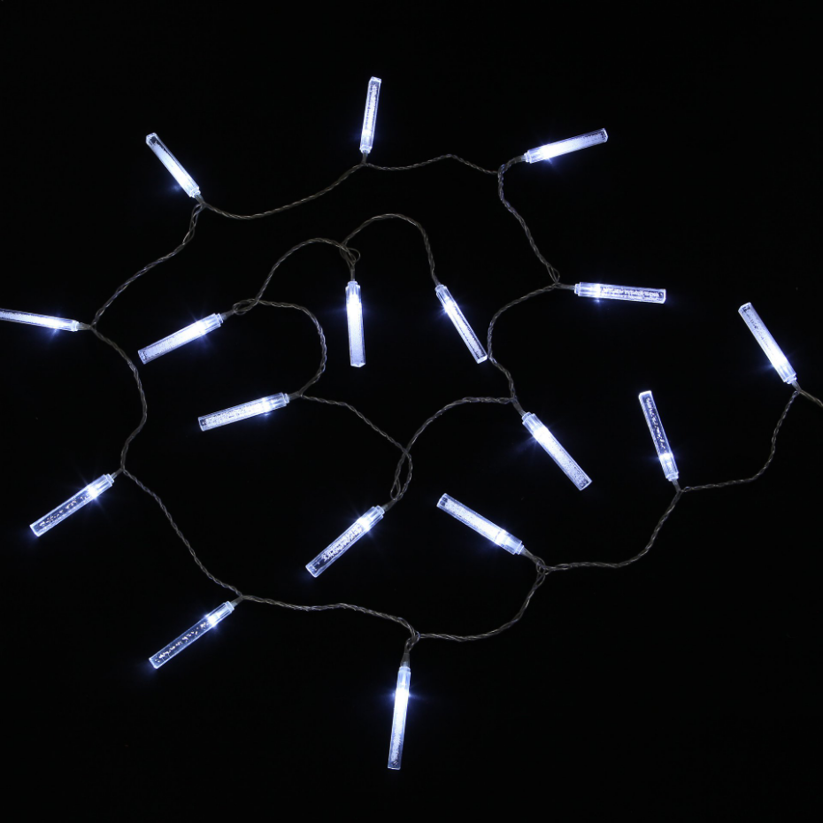 Guirlande Lumineuse LED en Glaçons 32 Glaçons LED Blanc