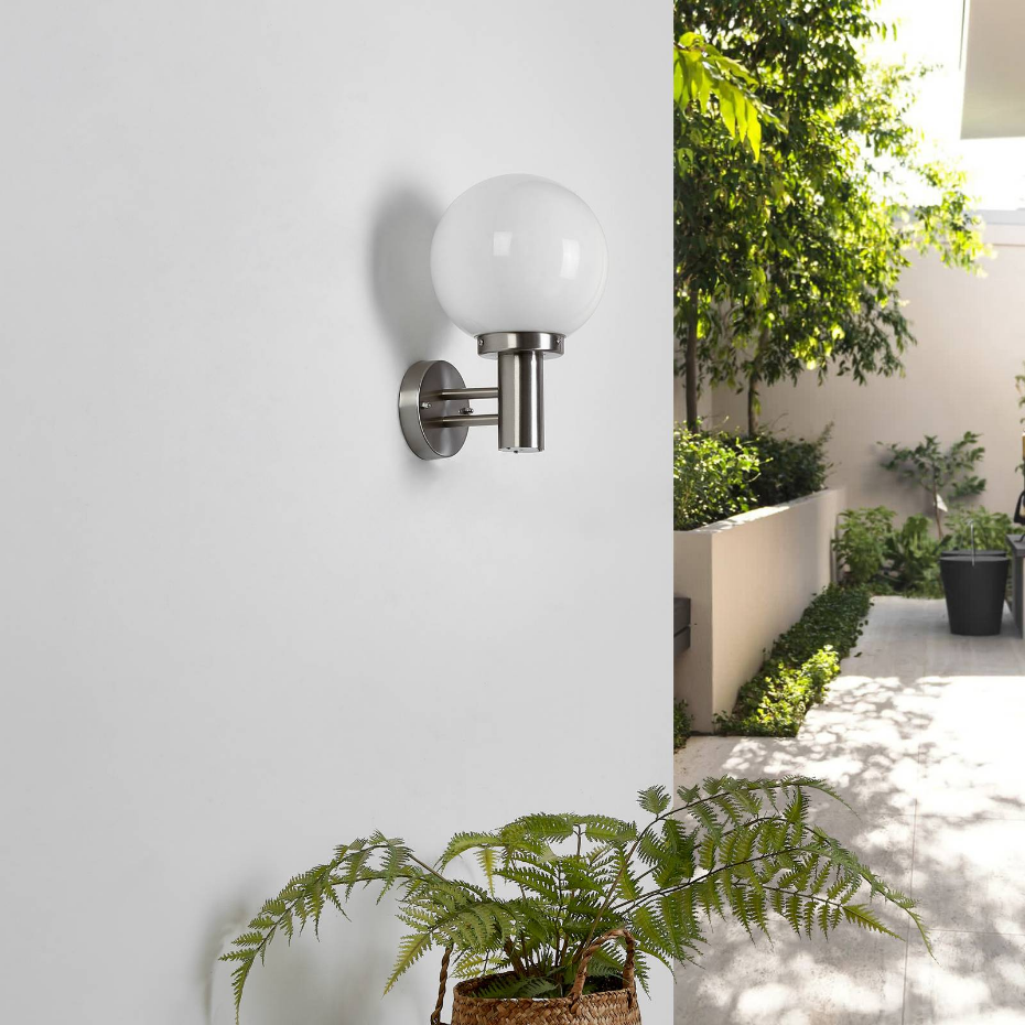 Applique extérieure en inox moderne, Nada