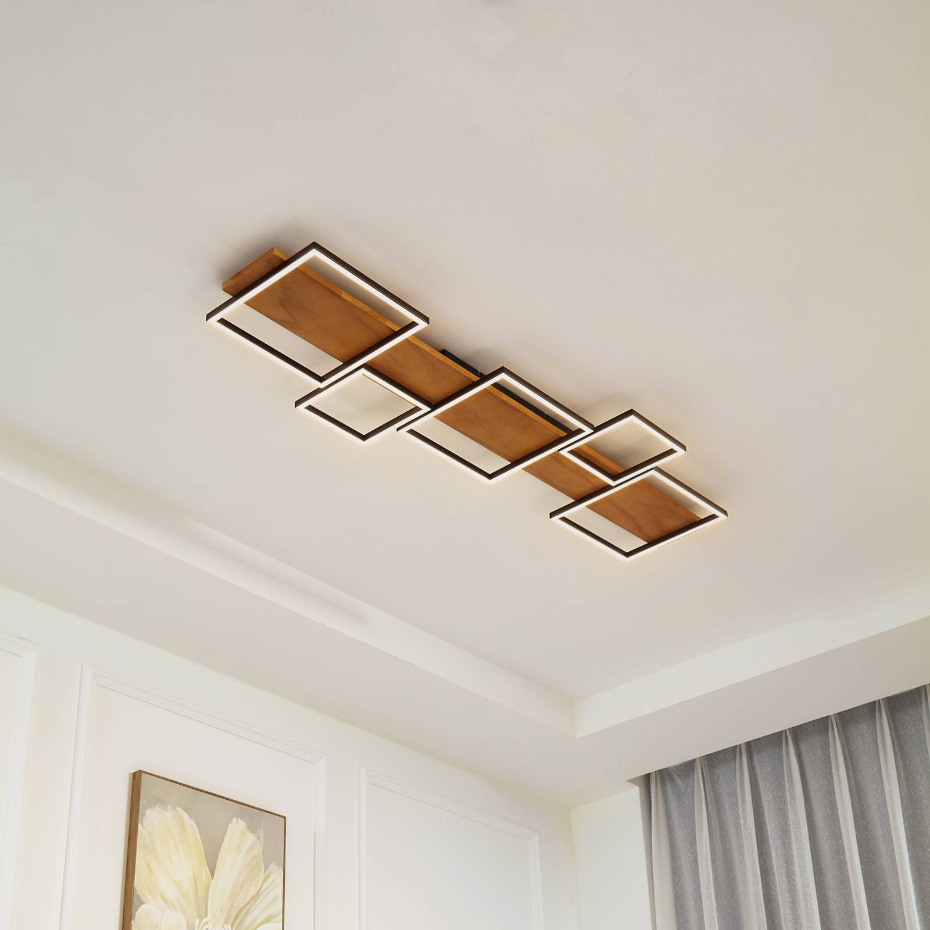 Plafonnier en bois moderneLED, Galad