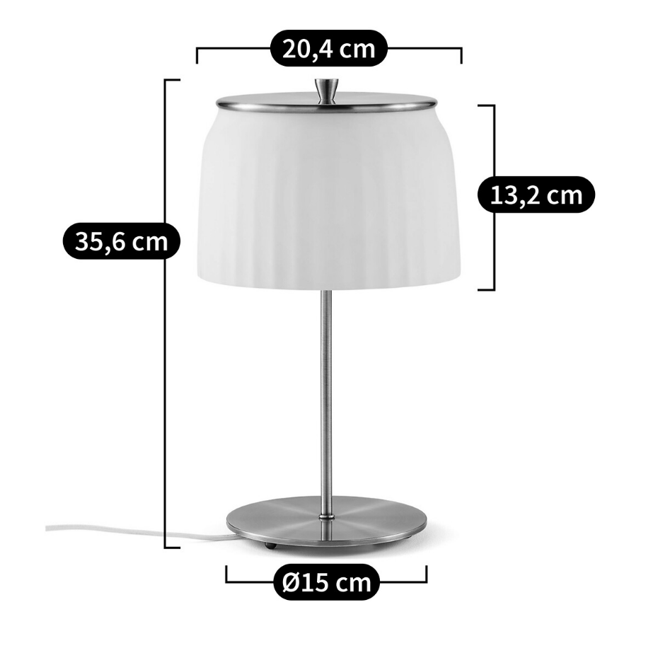Lampe sur pied opaline Canelé