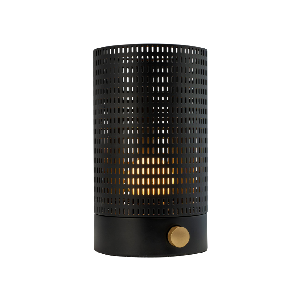 Lanterne noire/laiton MESH