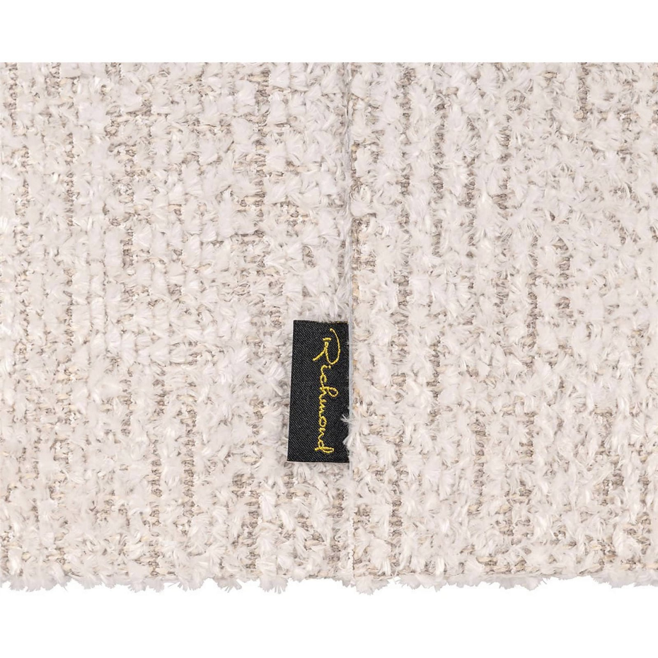 Abat-jour cylindrique rond en polyester effet tissu