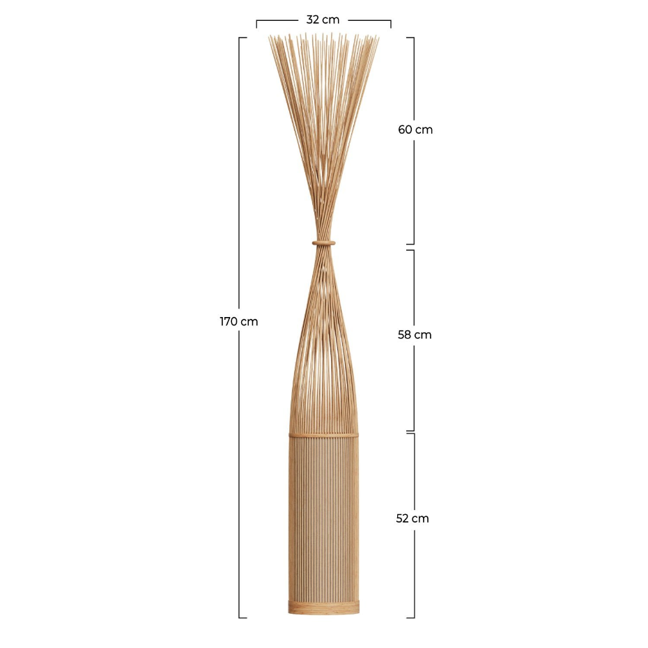 Lampadaire en bambou - HURON