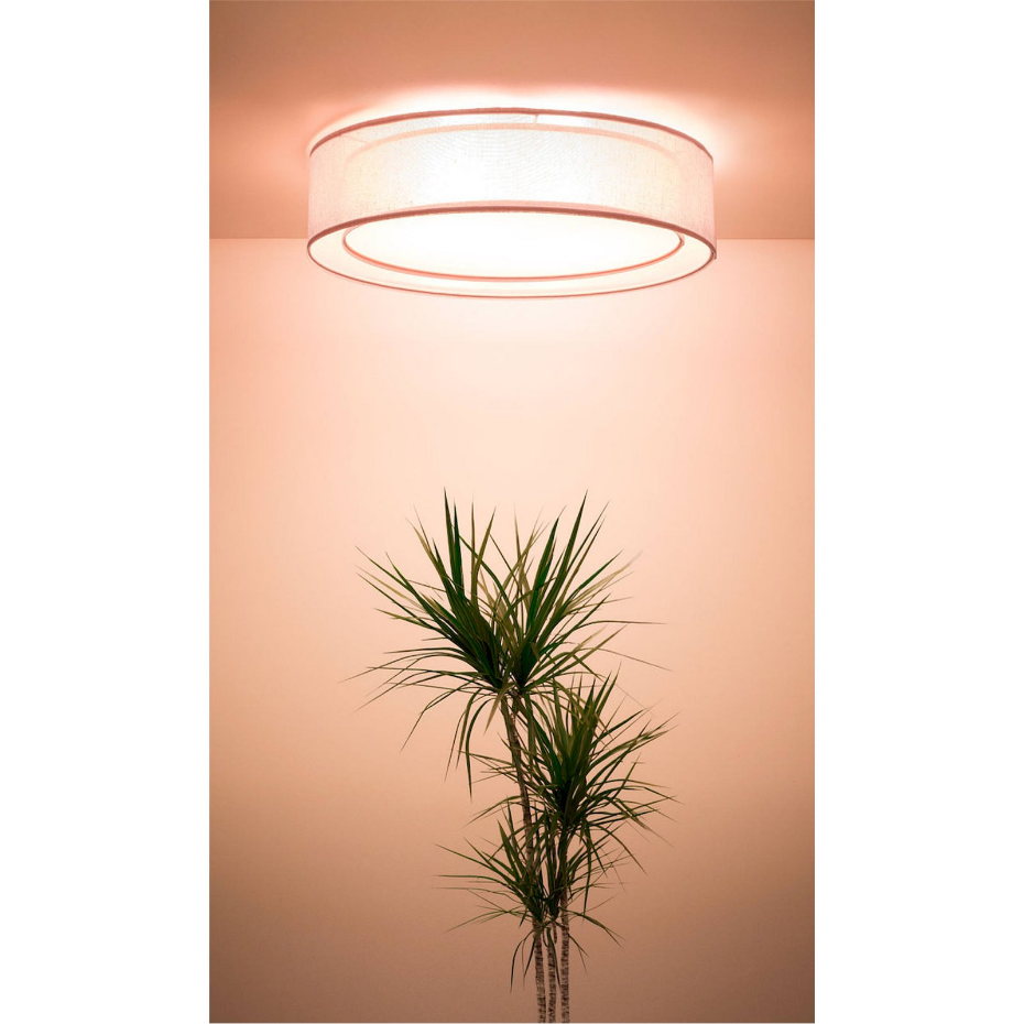 Plafonnier rond en tissu Puro