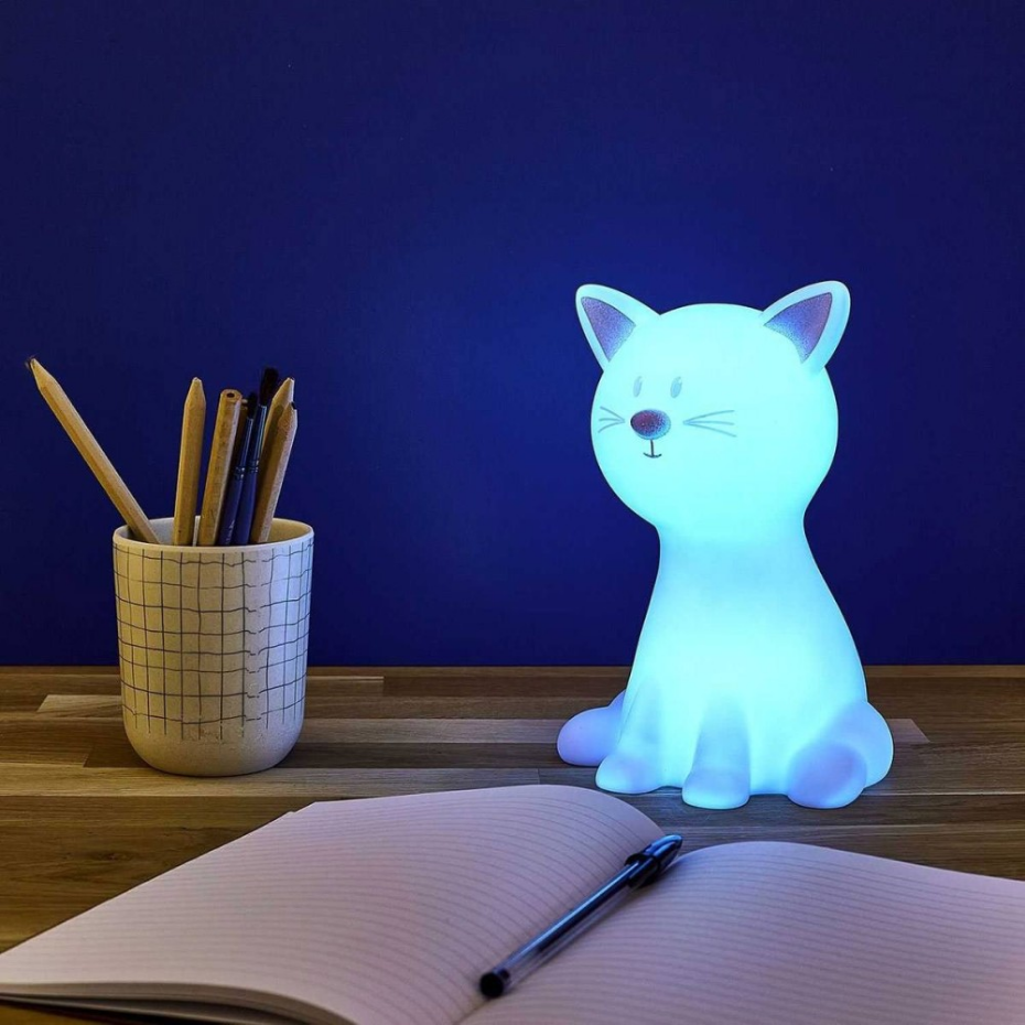 Lampe veilleuse LED chat