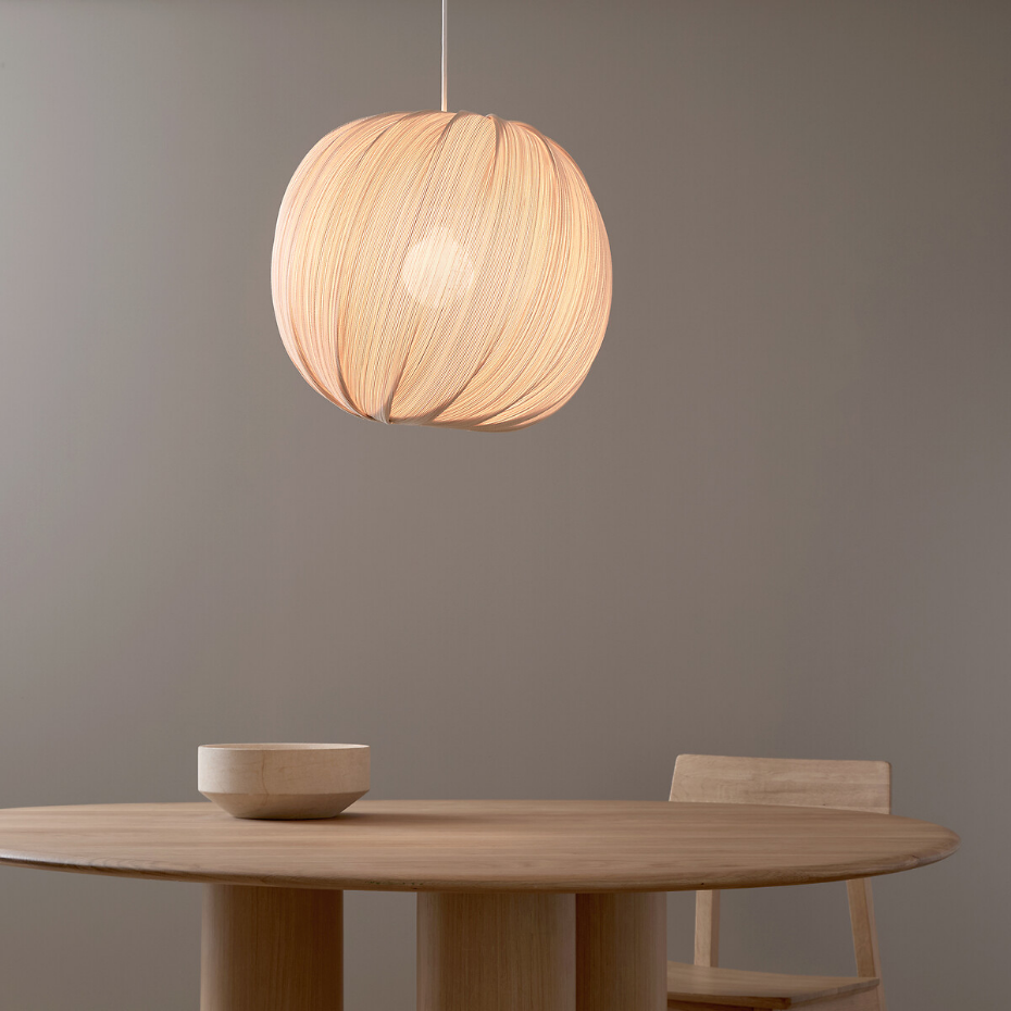 Suspension boule en bambou tissé, Bansa