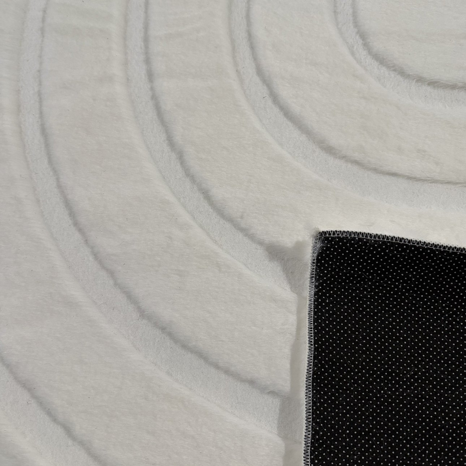 Tapis interieur doux à motif arc lavable en machine ALASKA
