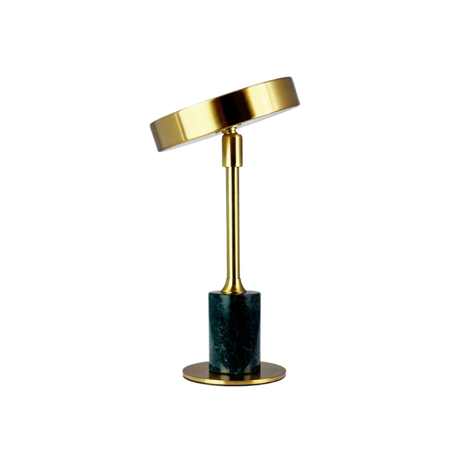 Lampe à poser LED Starlight chrome, marbre blanc