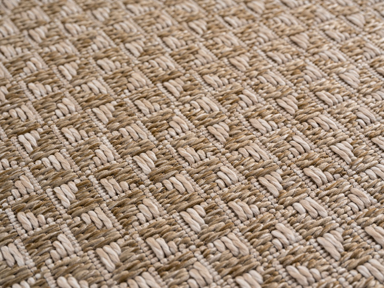 Tapis intérieur extérieur tissé uni NEREA