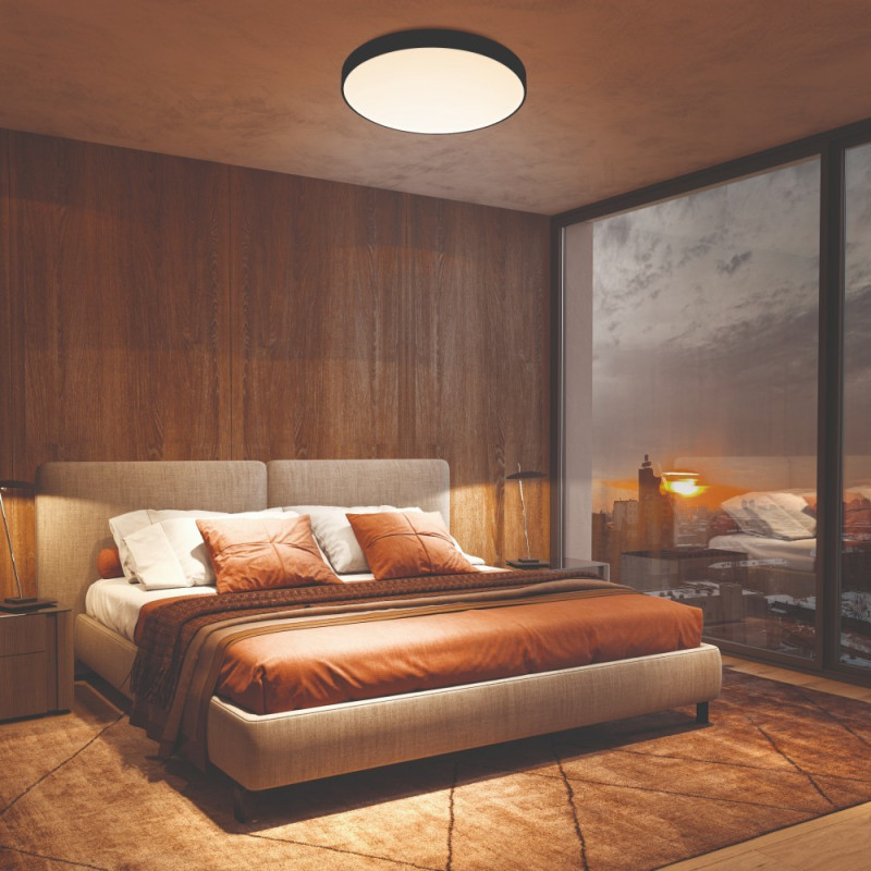 Plafonnier led CCT Cumbuco noir D50