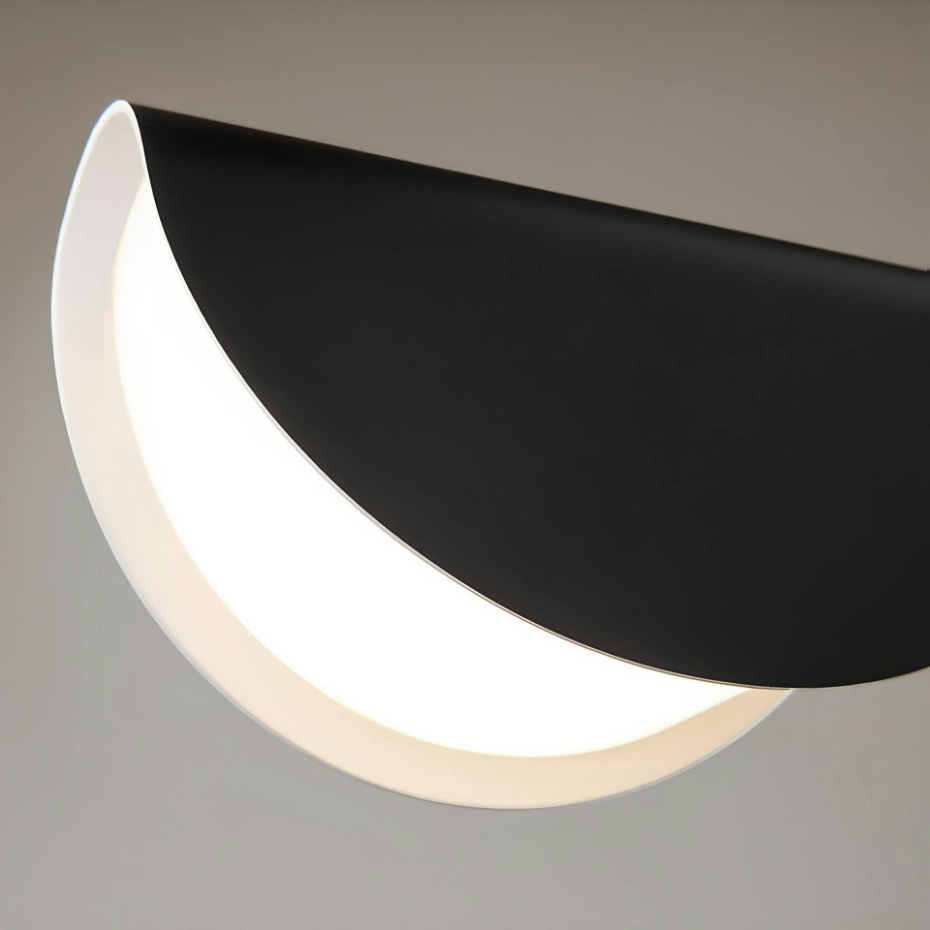 Lampadaire design noir - abat jour plié, interrupteur LENORE