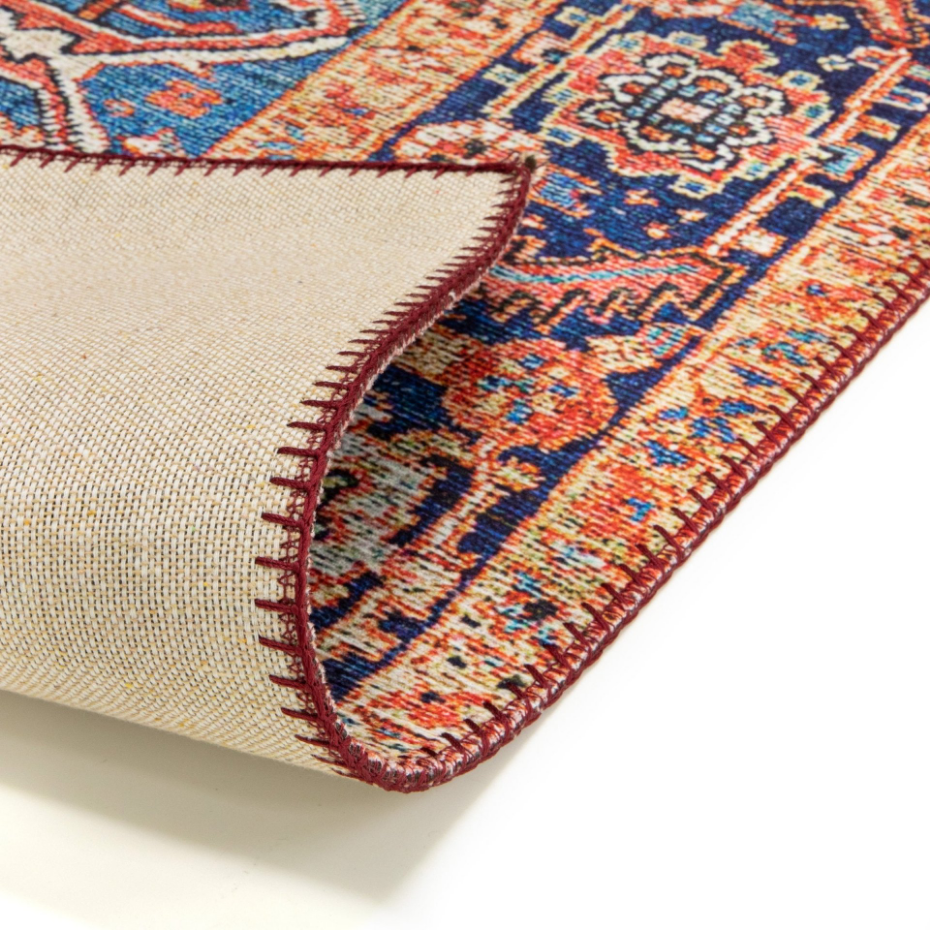 Tapis effet velours tissé plat ANTIKA