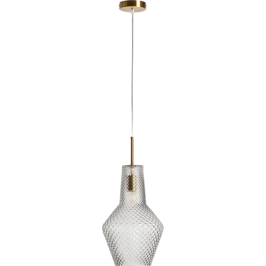 Lustre vintage en cristal transparent