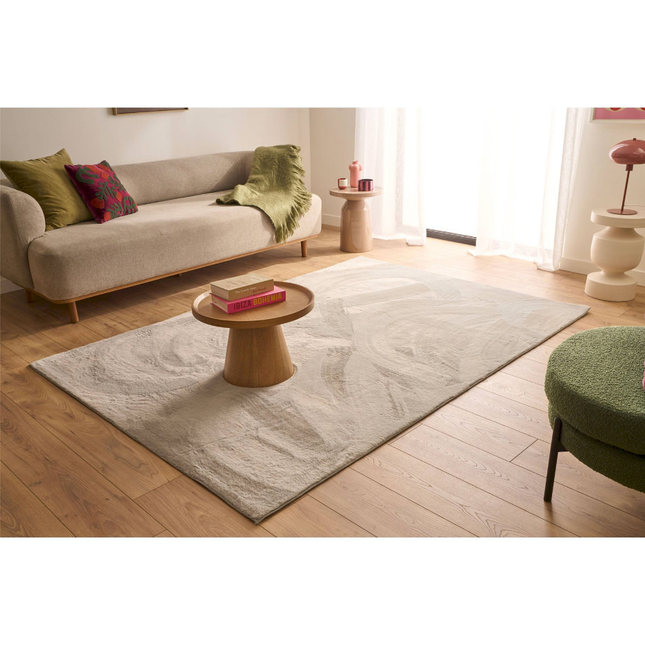 Tapis en polyester rectangulaire lavable nube