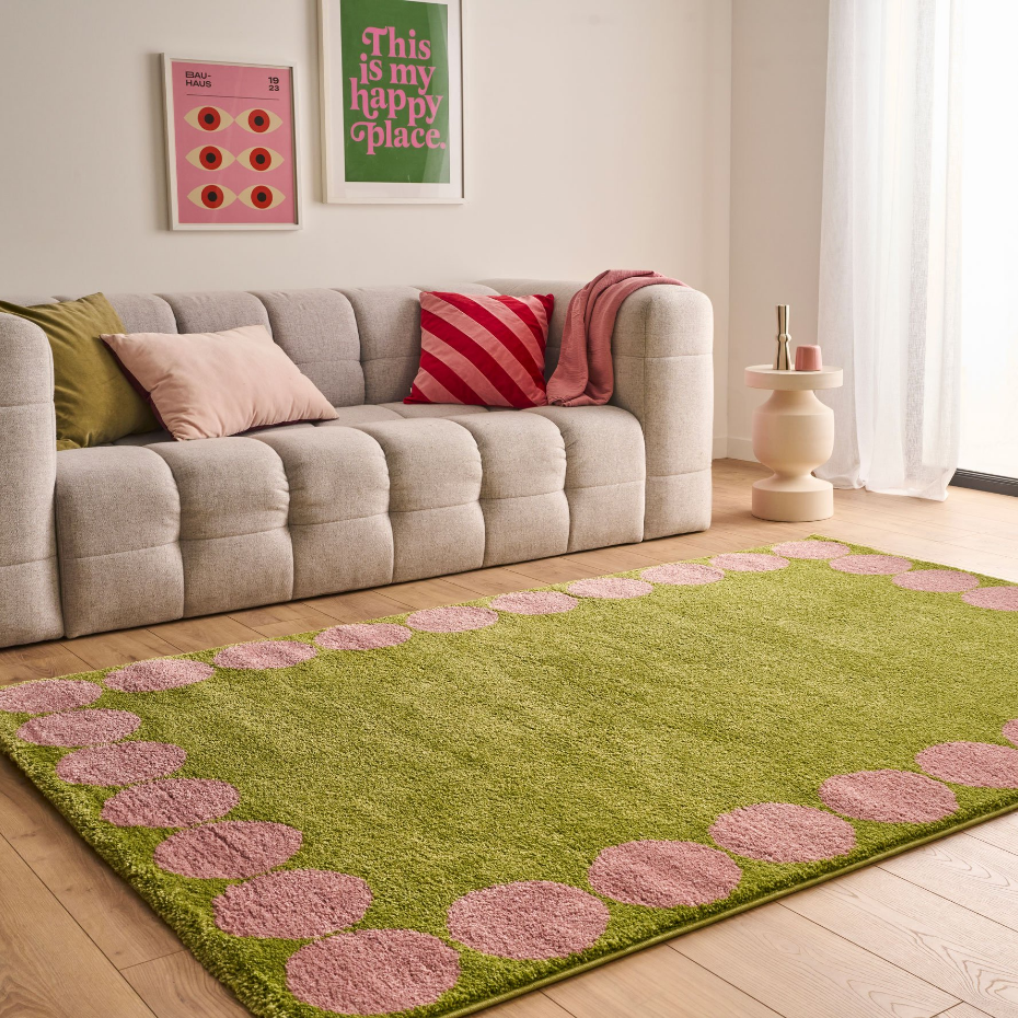 Tapis de salon vintage à poids GROOVY