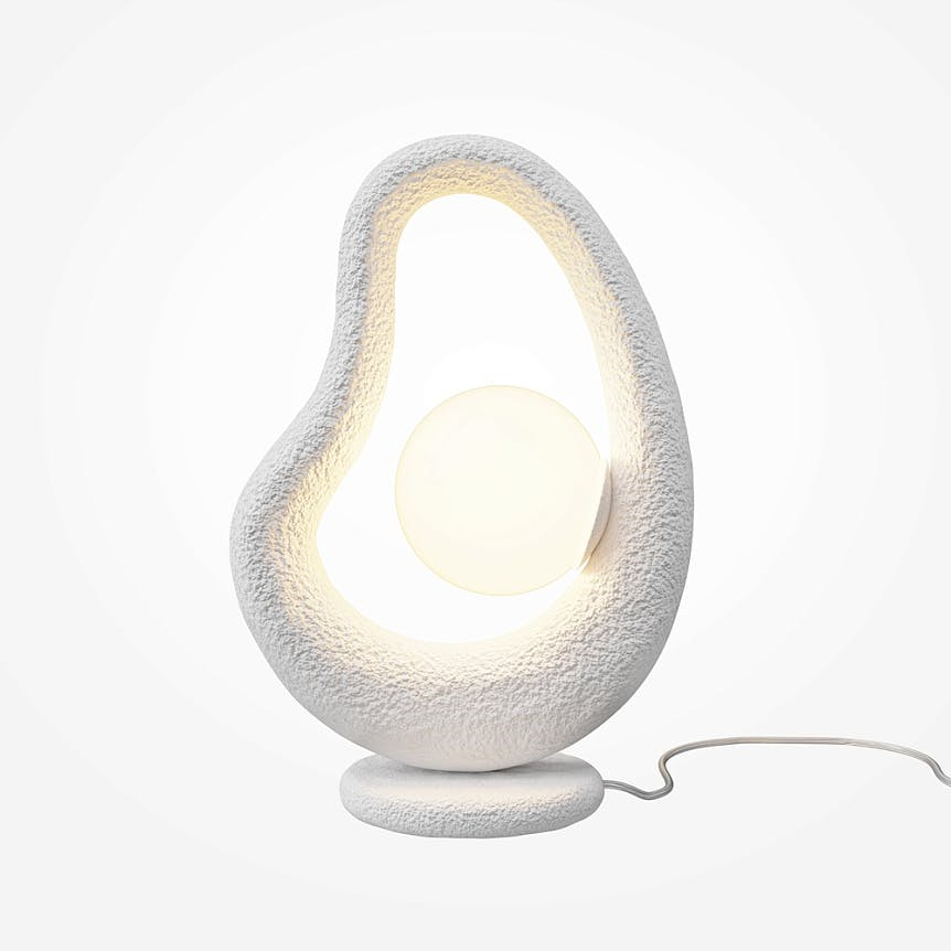 Lampe à poser organique 1 globe LULING