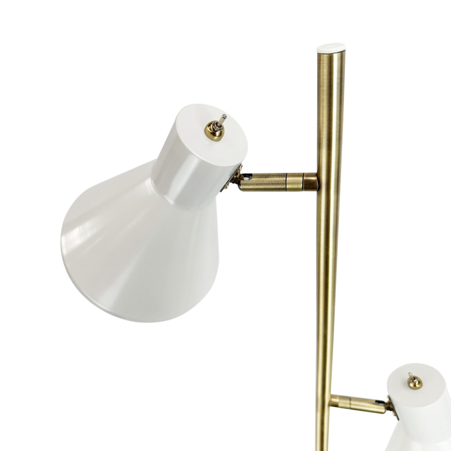 Lampadaire en Métal, crème blanc SLEEP