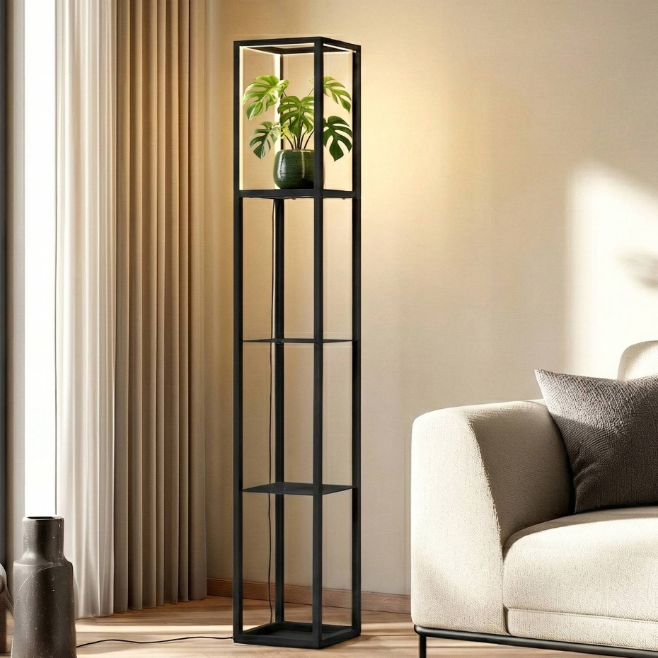Lampadaire en métal moderneLED, Birta