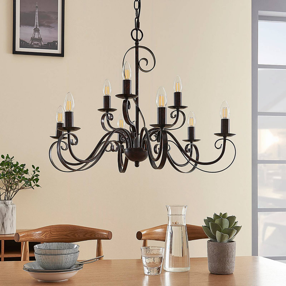 Lustre en métal traditionnel, Caleb