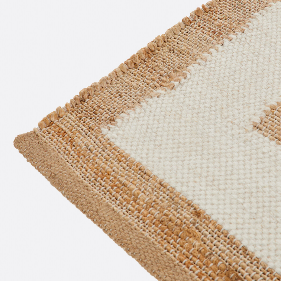 Tapis jute et laine avec contour, Arian