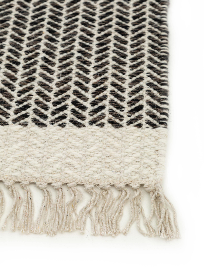Tapis de couloir en laine tissé main KIM