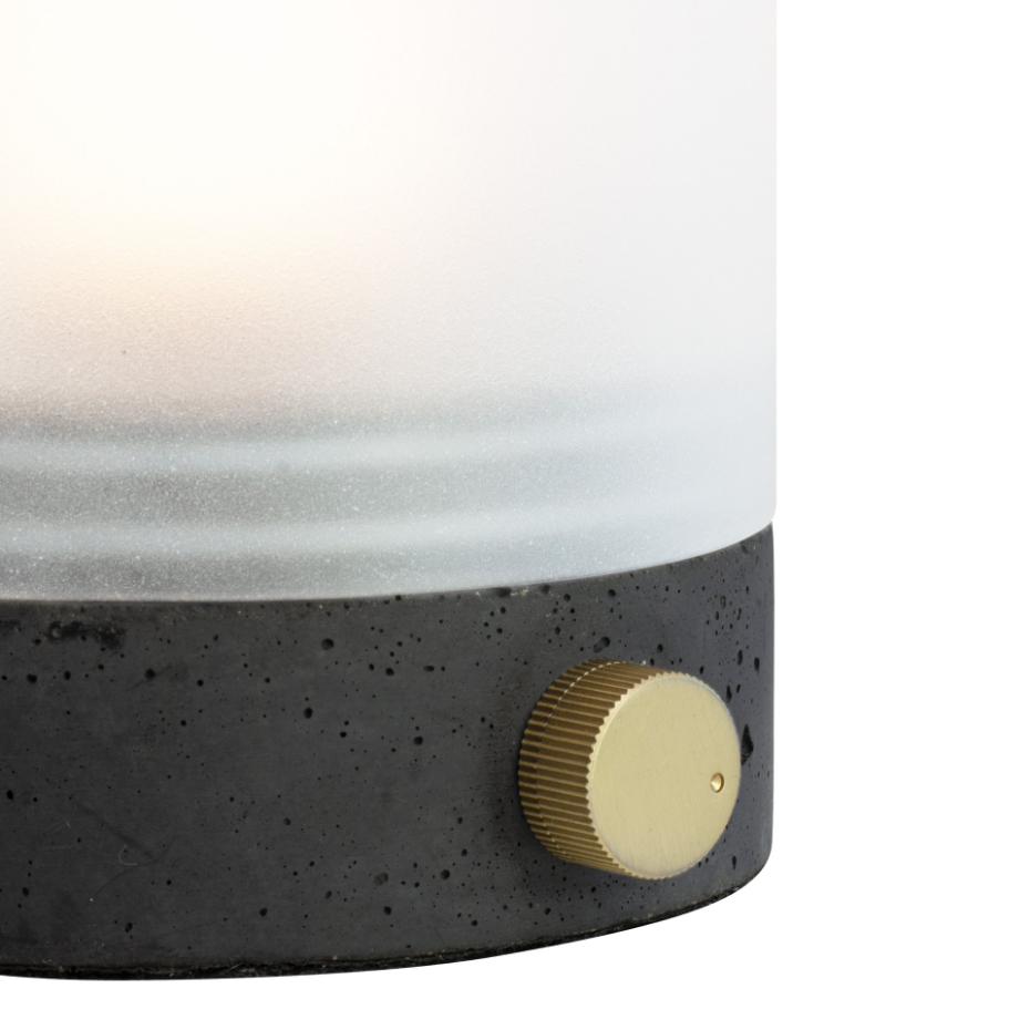 Lanterne en béton gris COZY