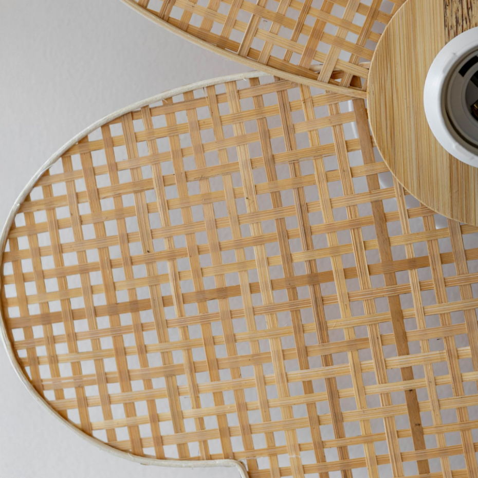 Applique murale en bambou, PETALI