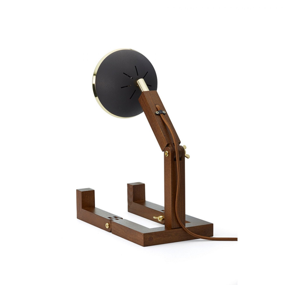 Lampe Mr Wattson Brass Matte Black