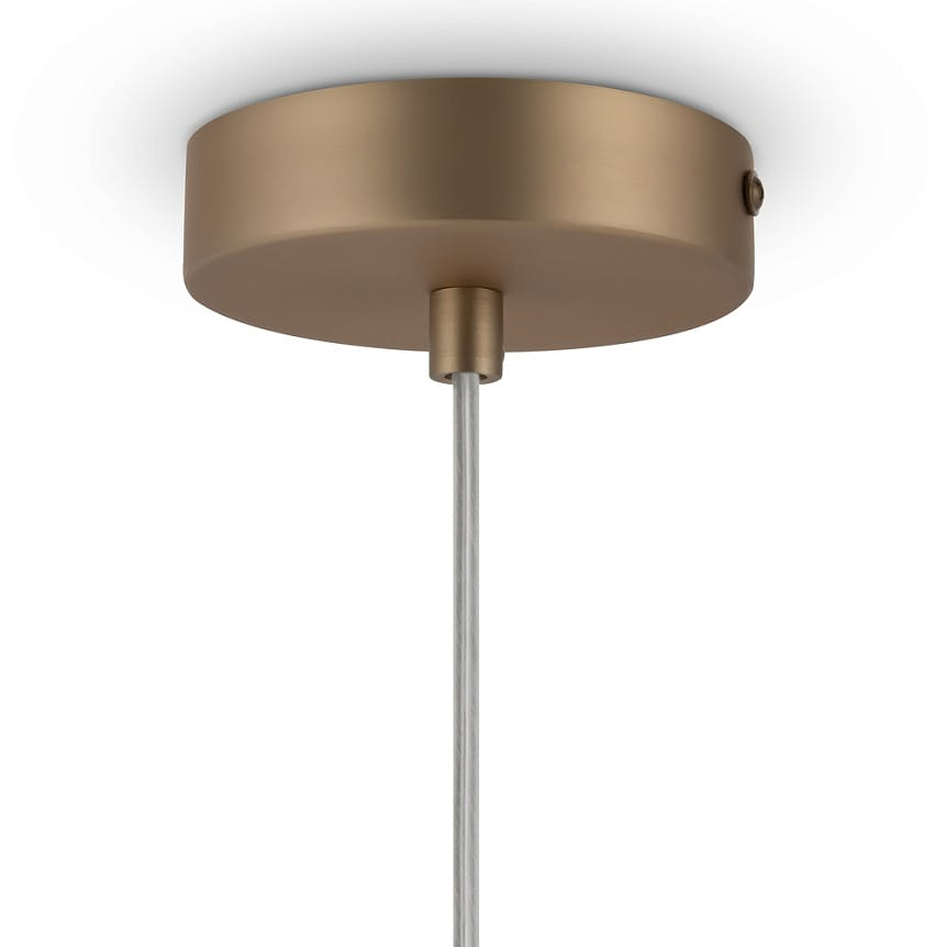 Suspension globe dorée - verre dépoli 18 cm DELTONA