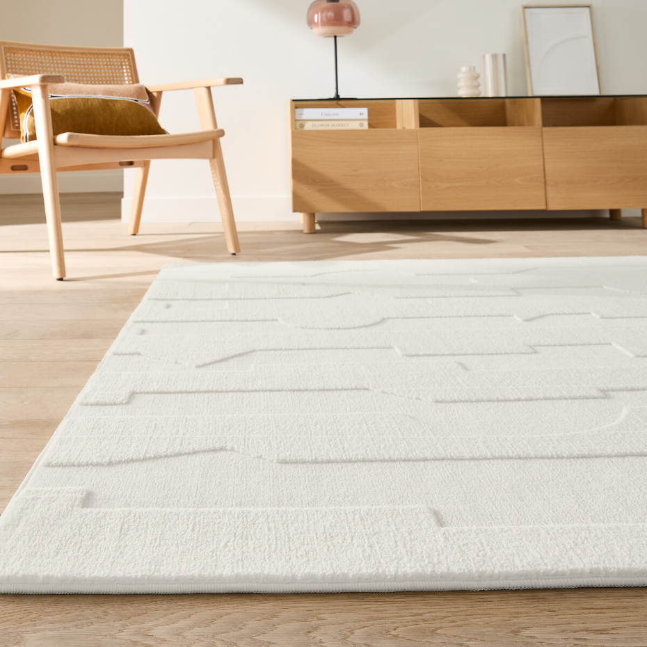 Tapis rectangulaire, motifs totémiques, Gioma