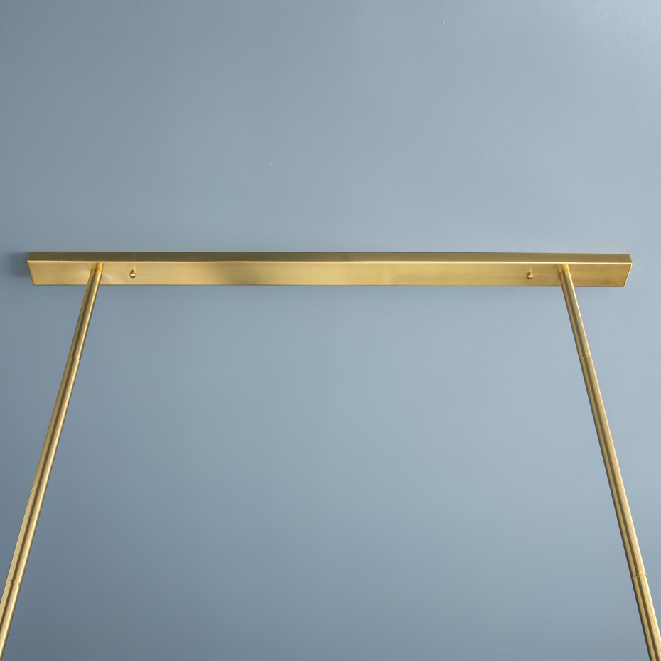 Lustre en métal blanc et doré SONIK