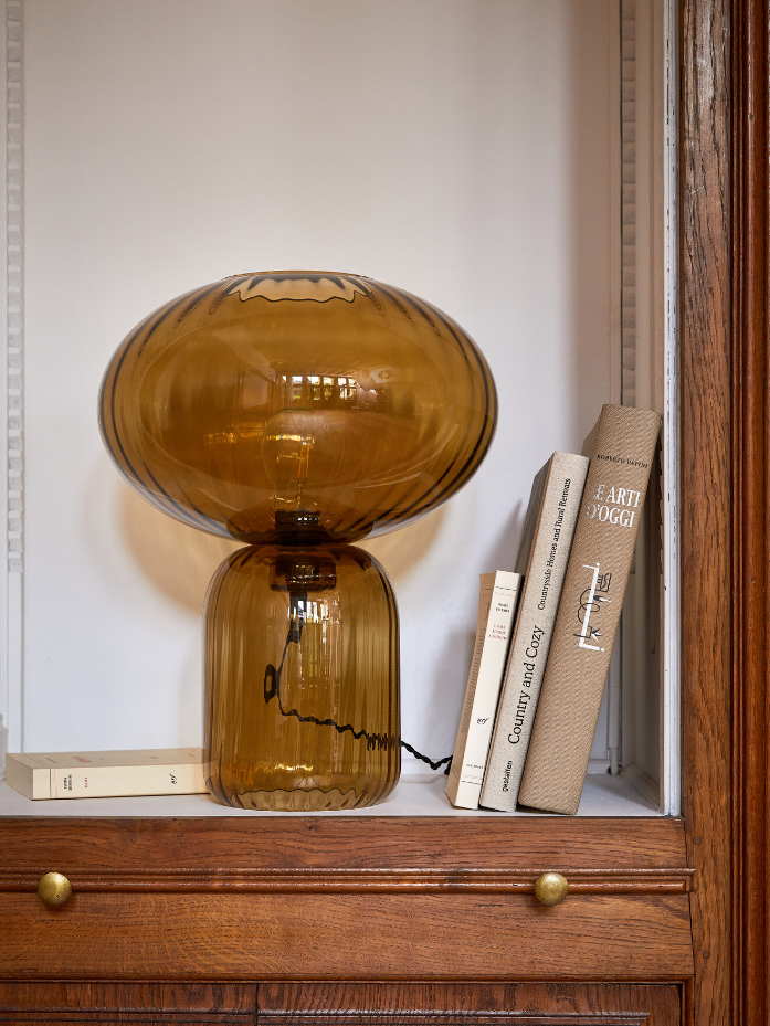 Lampe Martin en verre ciselé L