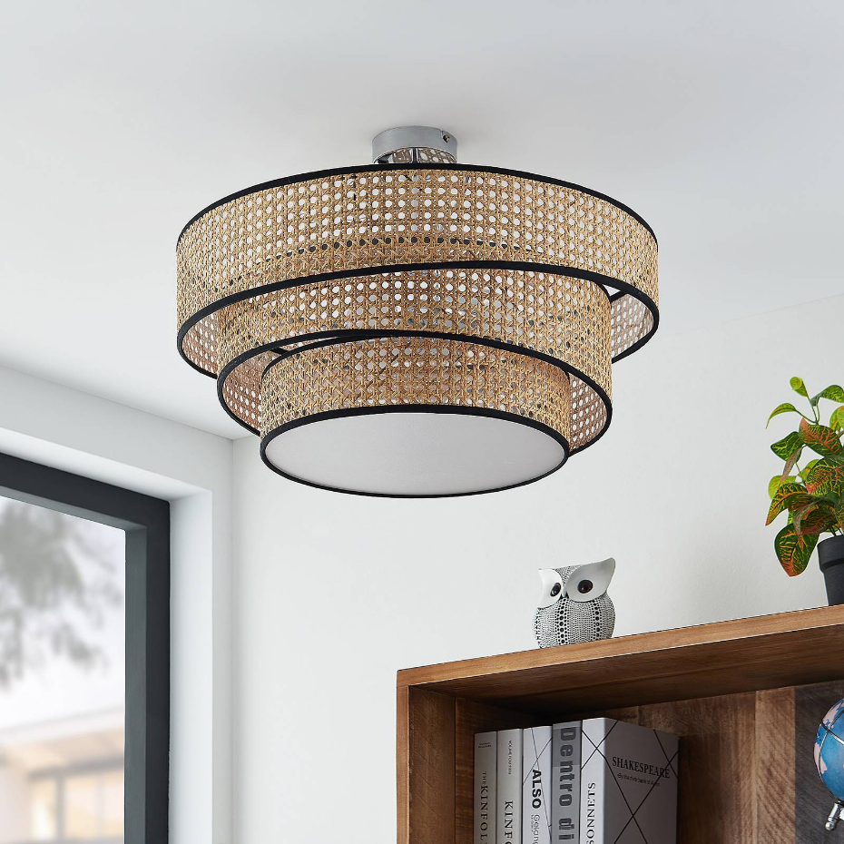 Plafonnier en bambou moderne, Elowen