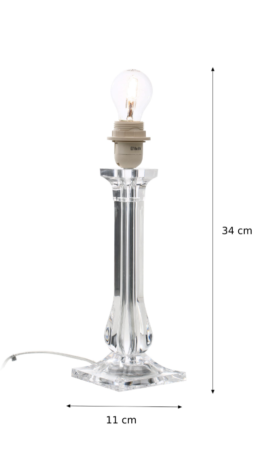 Pied de lampadaire en acrylique ROZALA