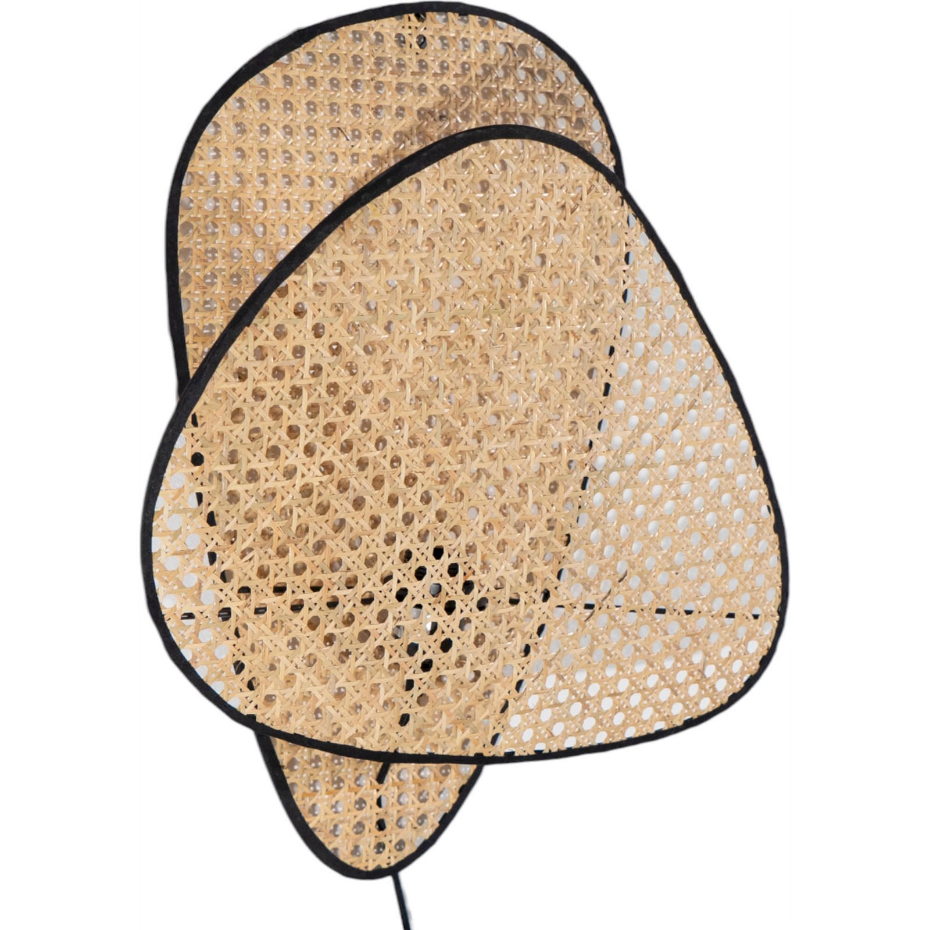 Applique murale triangulaire en bambou