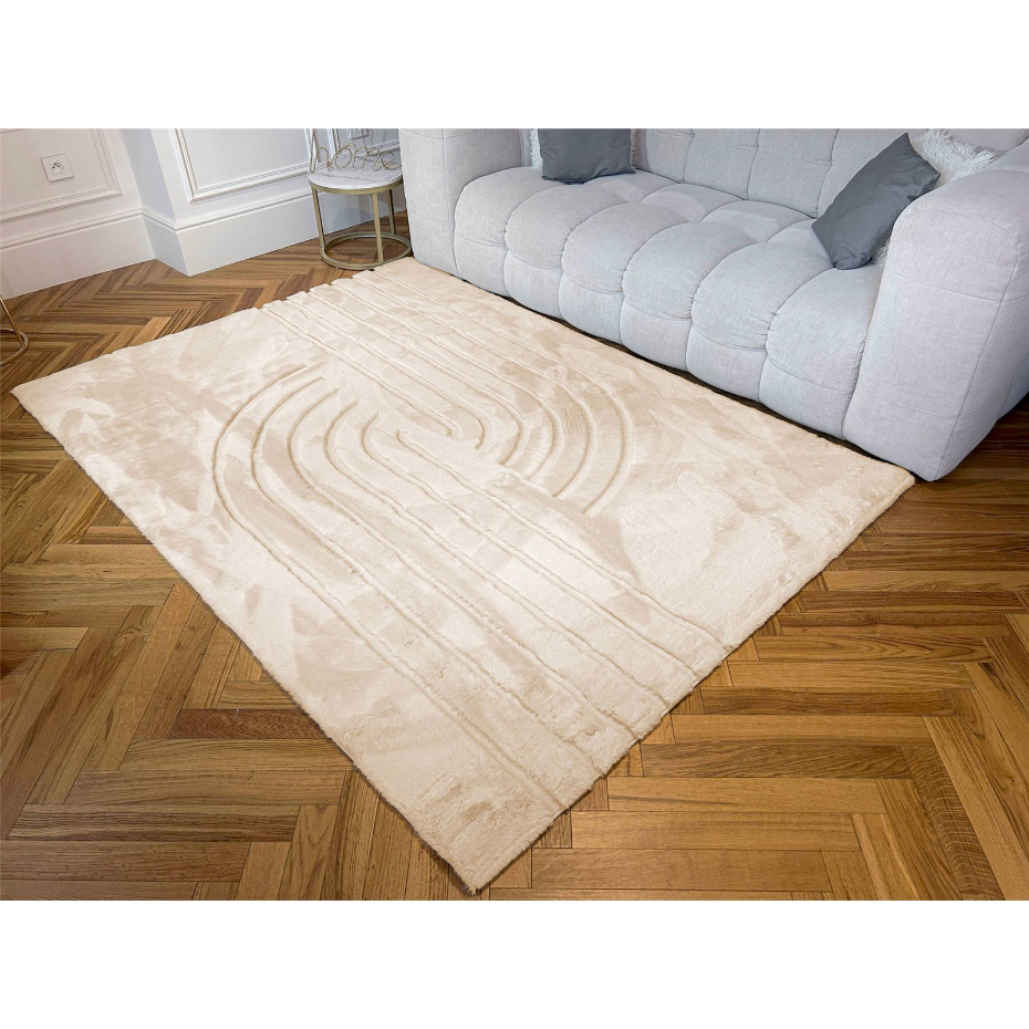 Tapis rectangulaire en polyester ALASKA