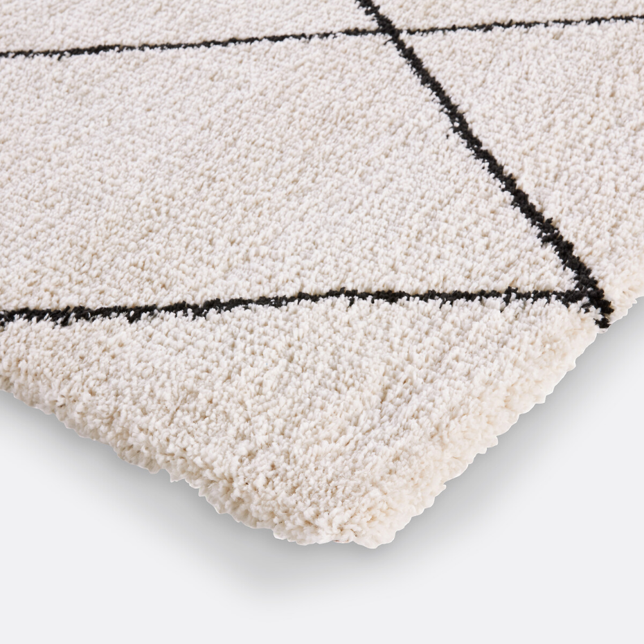 Tapis style berbère forme carrée, Jiraya