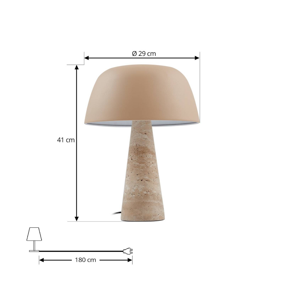Lampe à poser en pierre moderne, Magritt