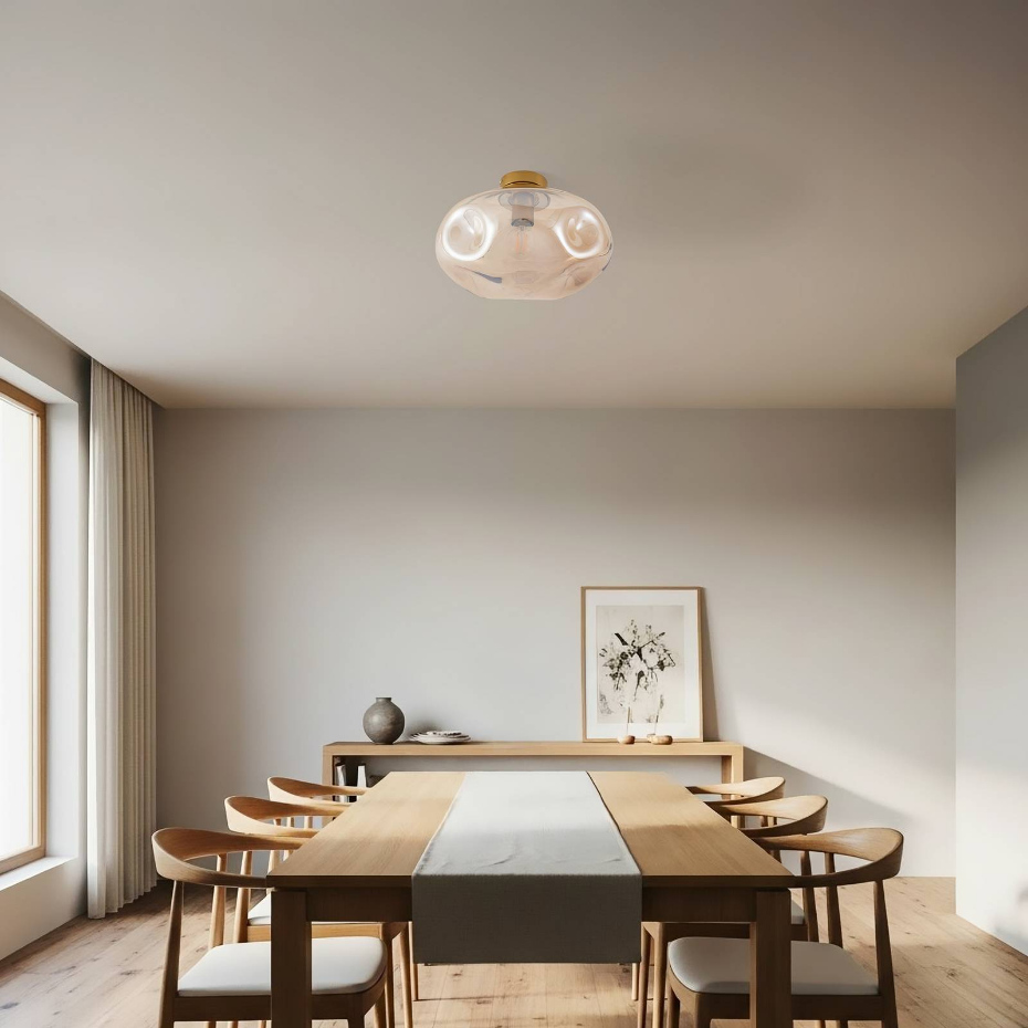 Plafonnier en métal design, Lelia