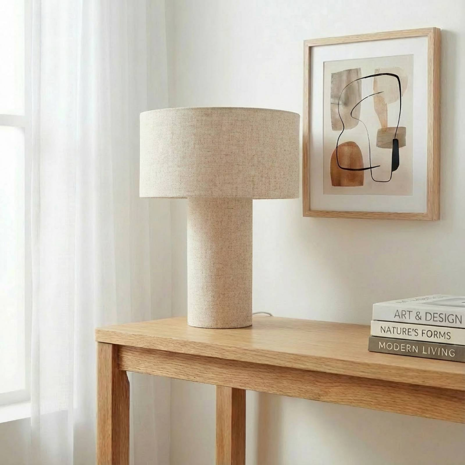 Lampe à poser en textile scandinave, Elfie