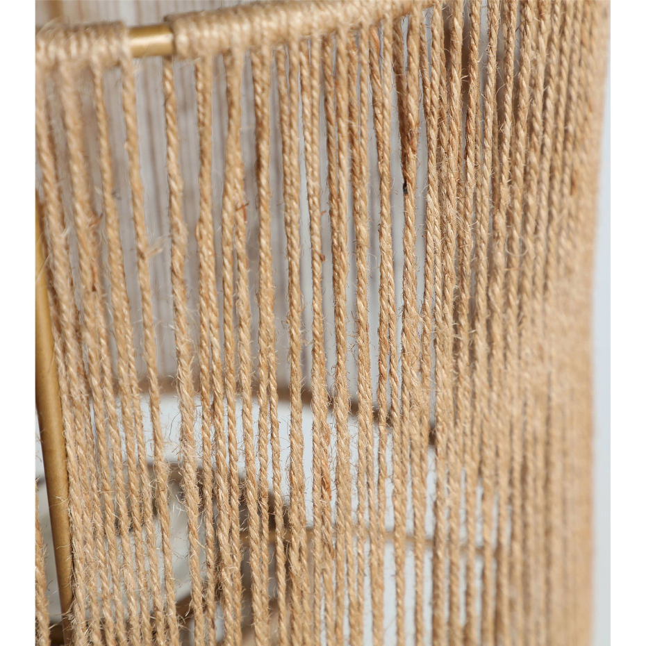 Lampe de table en jute et fer