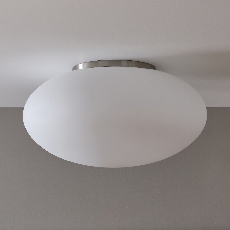 Plafonnier applique en verre opaline mate, Raeyes
