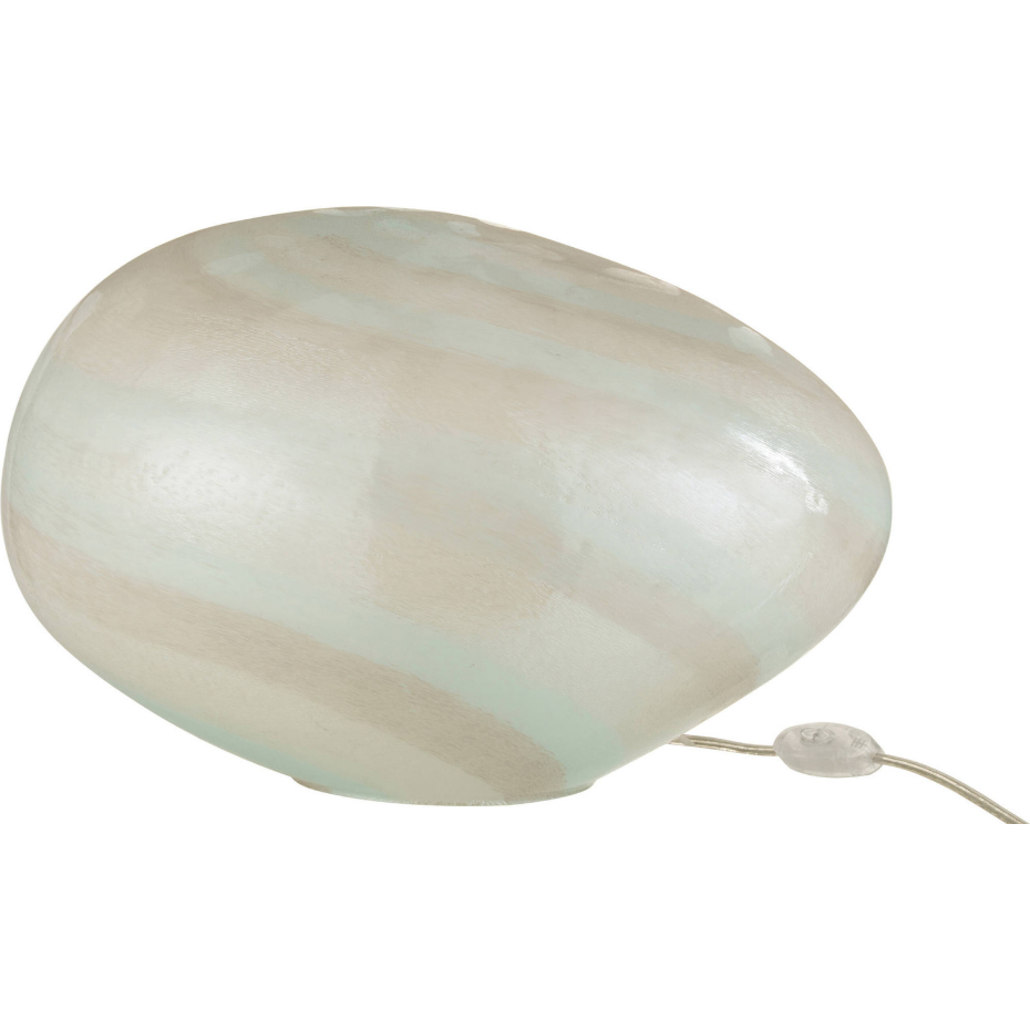 Lampe de salon ovale en verre