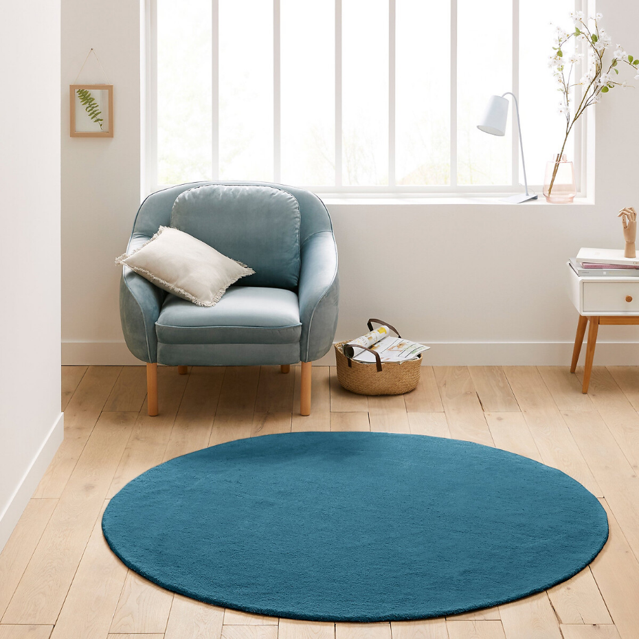 Tapis rond, coton tufté, Renzo, grand modèle
